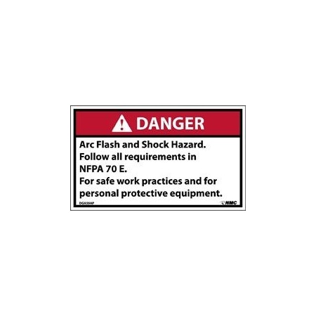 DANGER, ARC FLASH AND SHOCK, DGA59AP